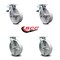 Service Caster 8 Inch Semi Steel Swivel Caster Set with Roller Bearing 2 Total Lock Brake SCC SCC-TTL30S820-SSR-2-S-2 - alternate 5